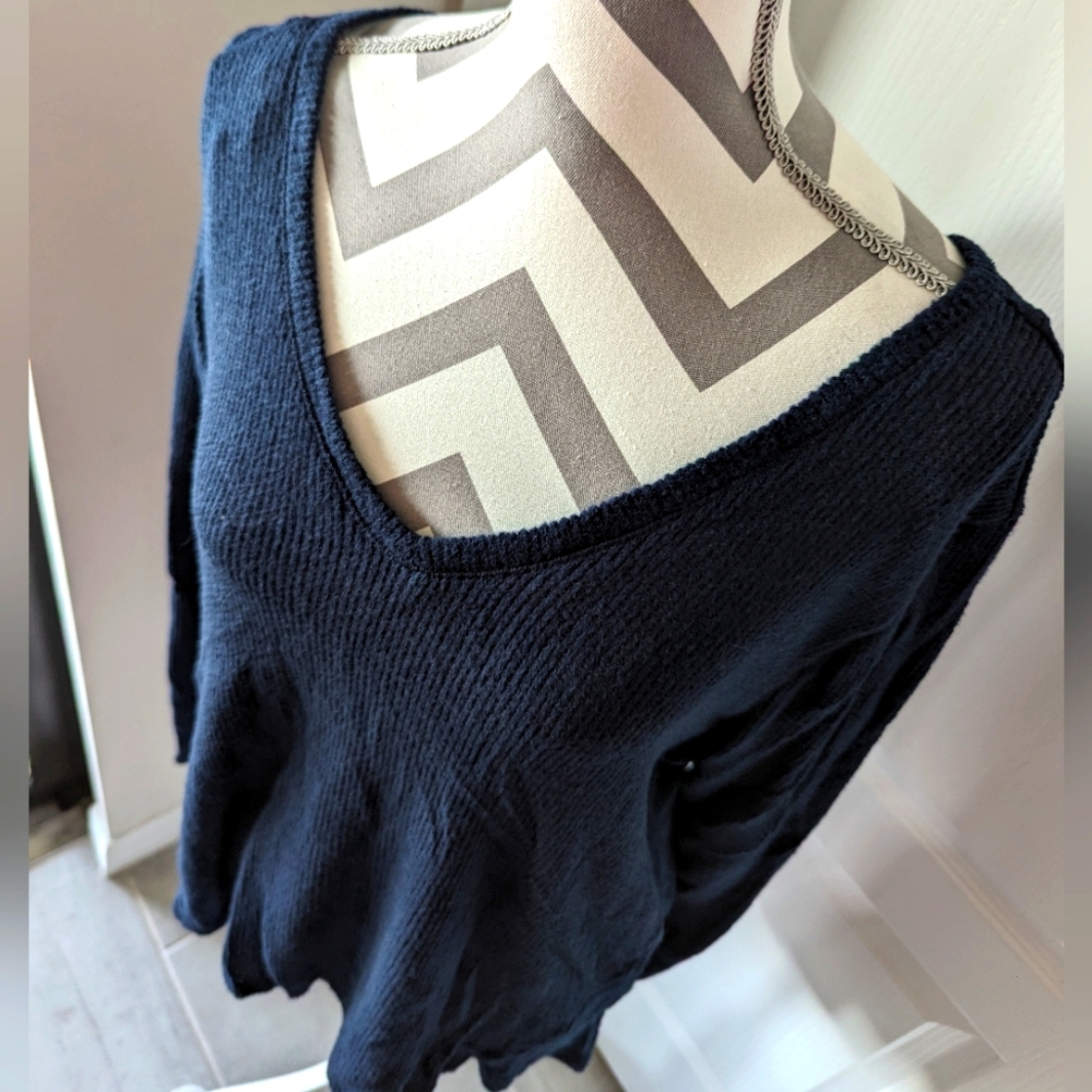 NWT Navy Lightweight Long sleeve Lounge Tee